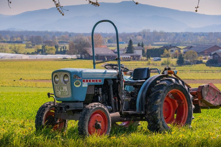 tractor at the fields