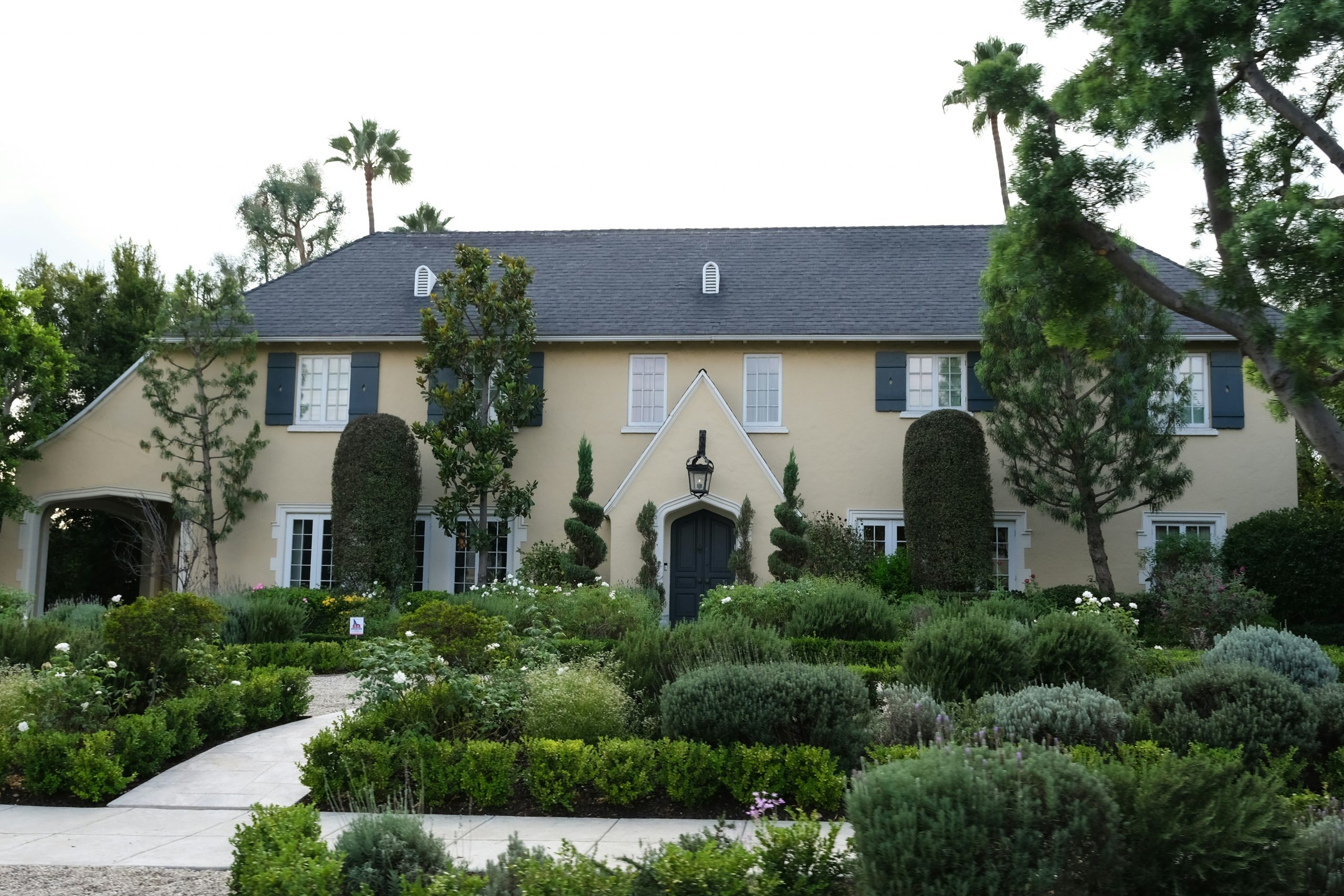 house with a lush front yard